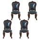 Victoria Style Solid Wood Dining Chair Kitchen Open Back Side Chairs Royal Blue 4 Piece Set Clearhalo ' kitchen&dining_furn' 'Dining Chairs' 'Dining Tables & Seating' 'dining_chair' 'furn' 'furn_dining_chair' 'Furniture' 'furniture_dining_chair' 'Kitchen & Dining Furniture' 'kitchen' 4140241