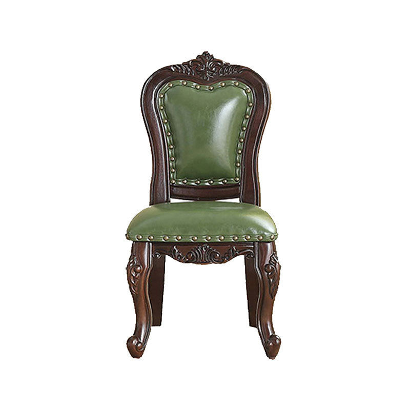 Victoria Style Solid Wood Dining Chair Kitchen Open Back Side Chairs Lake Green 1 Piece Clearhalo ' kitchen&dining_furn' 'Dining Chairs' 'Dining Tables & Seating' 'dining_chair' 'furn' 'furn_dining_chair' 'Furniture' 'furniture_dining_chair' 'Kitchen & Dining Furniture' 'kitchen' 4140242
