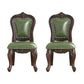 Victoria Style Solid Wood Dining Chair Kitchen Open Back Side Chairs Lake Green 2 Piece Set Clearhalo ' kitchen&dining_furn' 'Dining Chairs' 'Dining Tables & Seating' 'dining_chair' 'furn' 'furn_dining_chair' 'Furniture' 'furniture_dining_chair' 'Kitchen & Dining Furniture' 'kitchen' 4140243