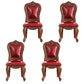 Victoria Style Solid Wood Dining Chair Kitchen Open Back Side Chairs Burgundy 4 Piece Set Clearhalo ' kitchen&dining_furn' 'Dining Chairs' 'Dining Tables & Seating' 'dining_chair' 'furn' 'furn_dining_chair' 'Furniture' 'furniture_dining_chair' 'Kitchen & Dining Furniture' 'kitchen' 4140247