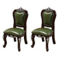 Victoria Style Rubberwood Chairs Open Back Side Kitchen Chairs Set Green 2 Piece Set Clearhalo ' kitchen&dining_furn' 'Dining Chairs' 'Dining Tables & Seating' 'dining_chair' 'furn' 'furn_dining_chair' 'Furniture' 'furniture_dining_chair' 'Kitchen & Dining Furniture' 'kitchen' 4140252