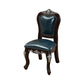 Victoria Style Rubberwood Chairs Open Back Side Kitchen Chairs Set Blue 1 Piece Clearhalo ' kitchen&dining_furn' 'Dining Chairs' 'Dining Tables & Seating' 'dining_chair' 'furn' 'furn_dining_chair' 'Furniture' 'furniture_dining_chair' 'Kitchen & Dining Furniture' 'kitchen' 4140256