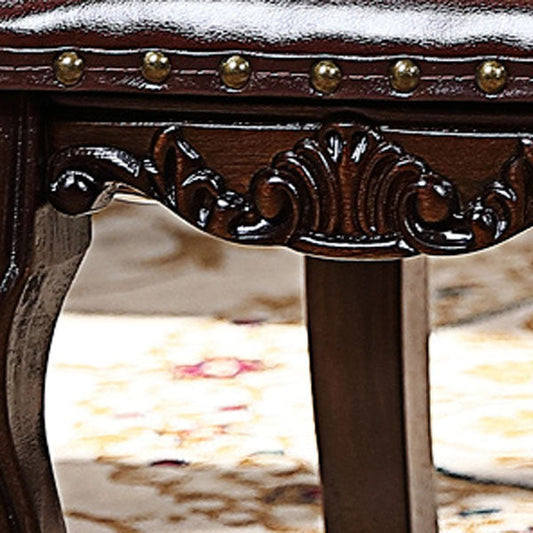 Victoria Style Rubberwood Chairs Open Back Side Kitchen Chairs Set Clearhalo ' kitchen&dining_furn' 'Dining Chairs' 'Dining Tables & Seating' 'dining_chair' 'furn' 'furn_dining_chair' 'Furniture' 'furniture_dining_chair' 'Kitchen & Dining Furniture' 'kitchen' 4140263