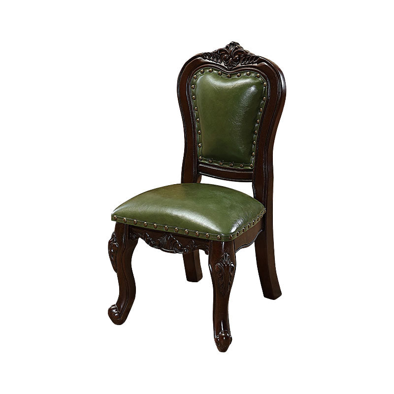 Victoria Style Rubberwood Chairs Open Back Side Kitchen Chairs Set Lake Green 1 Piece Clearhalo ' kitchen&dining_furn' 'Dining Chairs' 'Dining Tables & Seating' 'dining_chair' 'furn' 'furn_dining_chair' 'Furniture' 'furniture_dining_chair' 'Kitchen & Dining Furniture' 'kitchen' 4140267