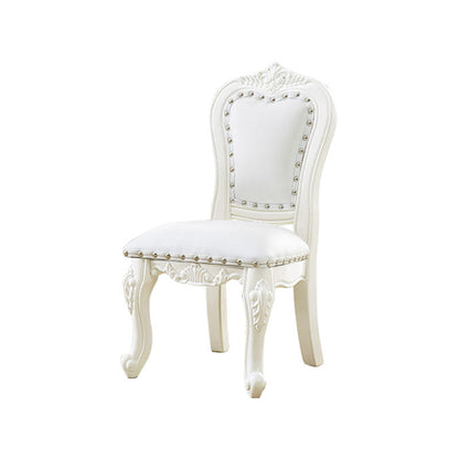 Victoria Style Rubberwood Dining Chairs Kitchen Open Back Dining Chair Set White 1 Piece Clearhalo ' kitchen&dining_furn' 'Dining Chairs' 'Dining Tables & Seating' 'dining_chair' 'furn' 'furn_dining_chair' 'Furniture' 'furniture_dining_chair' 'Kitchen & Dining Furniture' 'kitchen' 4140286