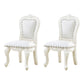 Victoria Style Rubberwood Dining Chairs Kitchen Open Back Dining Chair Set White 2 Piece Set Clearhalo ' kitchen&dining_furn' 'Dining Chairs' 'Dining Tables & Seating' 'dining_chair' 'furn' 'furn_dining_chair' 'Furniture' 'furniture_dining_chair' 'Kitchen & Dining Furniture' 'kitchen' 4140287