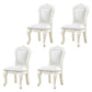 Victoria Style Rubberwood Dining Chairs Kitchen Open Back Dining Chair Set White 4 Piece Set Clearhalo ' kitchen&dining_furn' 'Dining Chairs' 'Dining Tables & Seating' 'dining_chair' 'furn' 'furn_dining_chair' 'Furniture' 'furniture_dining_chair' 'Kitchen & Dining Furniture' 'kitchen' 4140289