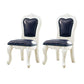 Victoria Style Rubberwood Dining Chairs Kitchen Open Back Dining Chair Set Royal Blue 2 Piece Set Clearhalo ' kitchen&dining_furn' 'Dining Chairs' 'Dining Tables & Seating' 'dining_chair' 'furn' 'furn_dining_chair' 'Furniture' 'furniture_dining_chair' 'Kitchen & Dining Furniture' 'kitchen' 4140294