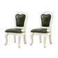 Victoria Style Rubberwood Dining Chairs Kitchen Open Back Dining Chair Set Lake Green 2 Piece Set Clearhalo ' kitchen&dining_furn' 'Dining Chairs' 'Dining Tables & Seating' 'dining_chair' 'furn' 'furn_dining_chair' 'Furniture' 'furniture_dining_chair' 'Kitchen & Dining Furniture' 'kitchen' 4140300