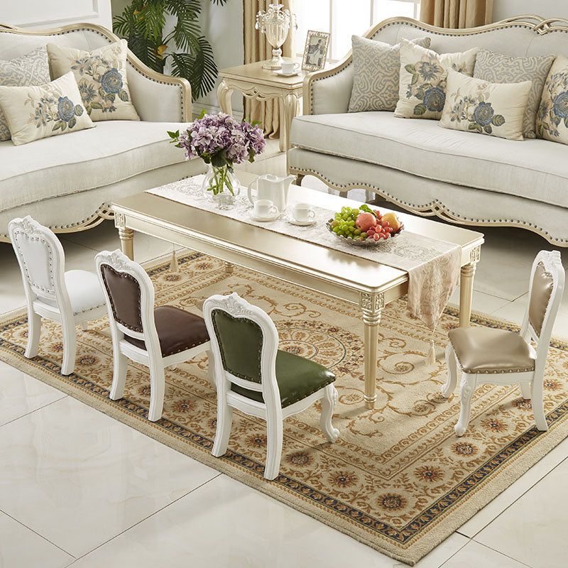 Victoria Style Rubberwood Dining Chairs Kitchen Open Back Dining Chair Set Clearhalo ' kitchen&dining_furn' 'Dining Chairs' 'Dining Tables & Seating' 'dining_chair' 'furn' 'furn_dining_chair' 'Furniture' 'furniture_dining_chair' 'Kitchen & Dining Furniture' 'kitchen' 4140305