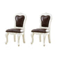 Victoria Style Rubberwood Dining Chairs Kitchen Open Back Dining Chair Set Brown 2 Piece Set Clearhalo ' kitchen&dining_furn' 'Dining Chairs' 'Dining Tables & Seating' 'dining_chair' 'furn' 'furn_dining_chair' 'Furniture' 'furniture_dining_chair' 'Kitchen & Dining Furniture' 'kitchen' 4140309