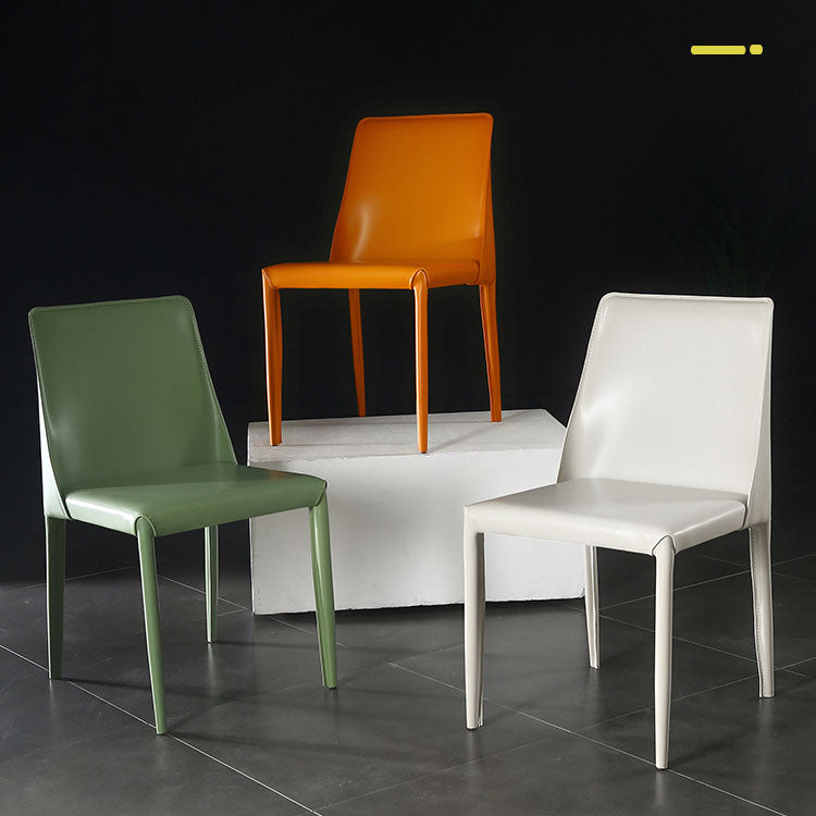 Contemporary Style Dining Chairs Armless Side Chair with Metal Legs for Kitchen (Set of 2) Clearhalo ' kitchen&dining_furn' 'Dining Chairs' 'Dining Tables & Seating' 'dining_chair' 'furn' 'furn_dining_chair' 'Furniture' 'furniture_dining_chair' 'Kitchen & Dining Furniture' 'kitchen' 4140345