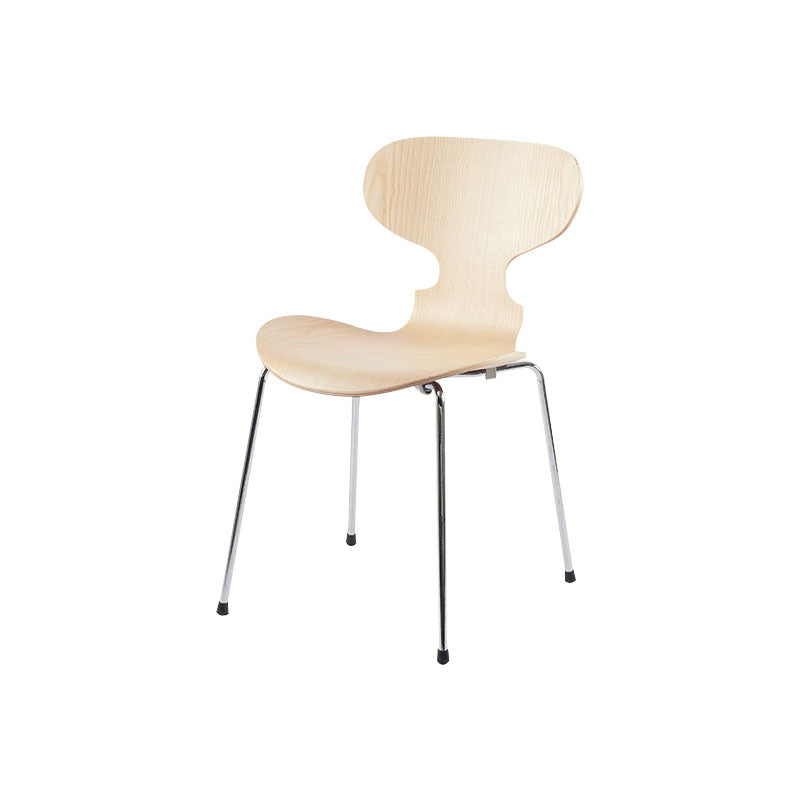 Industrial Style Metal Dining Chair Home Solid Back Armless Side Chair Wood 1 Piece Clearhalo ' kitchen&dining_furn' 'Dining Chairs' 'Dining Tables & Seating' 'dining_chair' 'furn' 'furn_dining_chair' 'Furniture' 'furniture_dining_chair' 'Kitchen & Dining Furniture' 'kitchen' 4140350