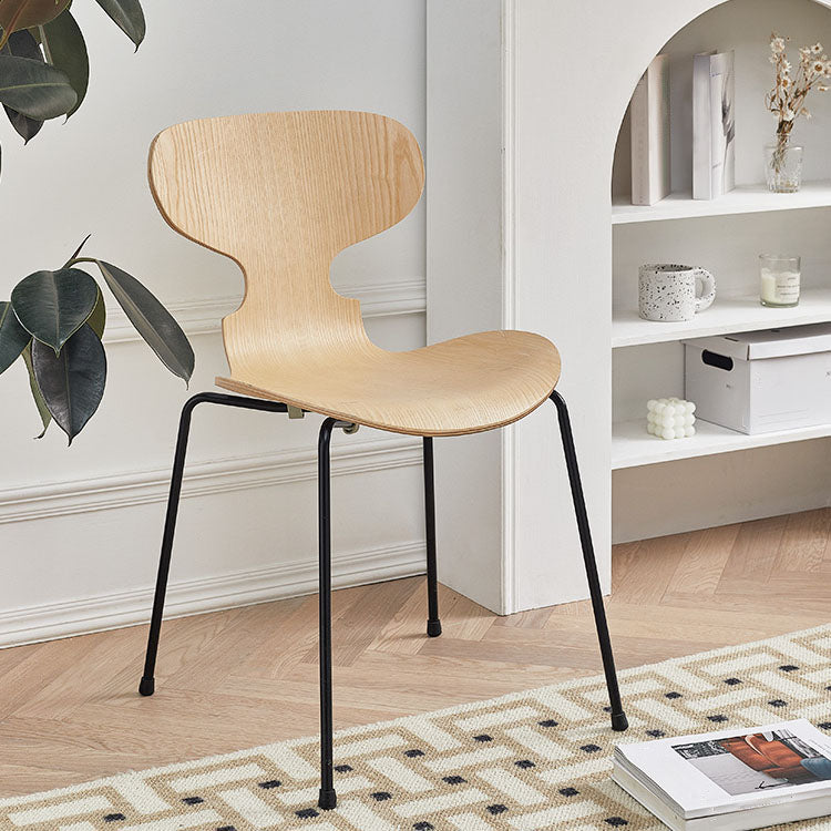 Industrial Style Metal Dining Chair Home Solid Back Armless Side Chair Clearhalo ' kitchen&dining_furn' 'Dining Chairs' 'Dining Tables & Seating' 'dining_chair' 'furn' 'furn_dining_chair' 'Furniture' 'furniture_dining_chair' 'Kitchen & Dining Furniture' 'kitchen' 4140353