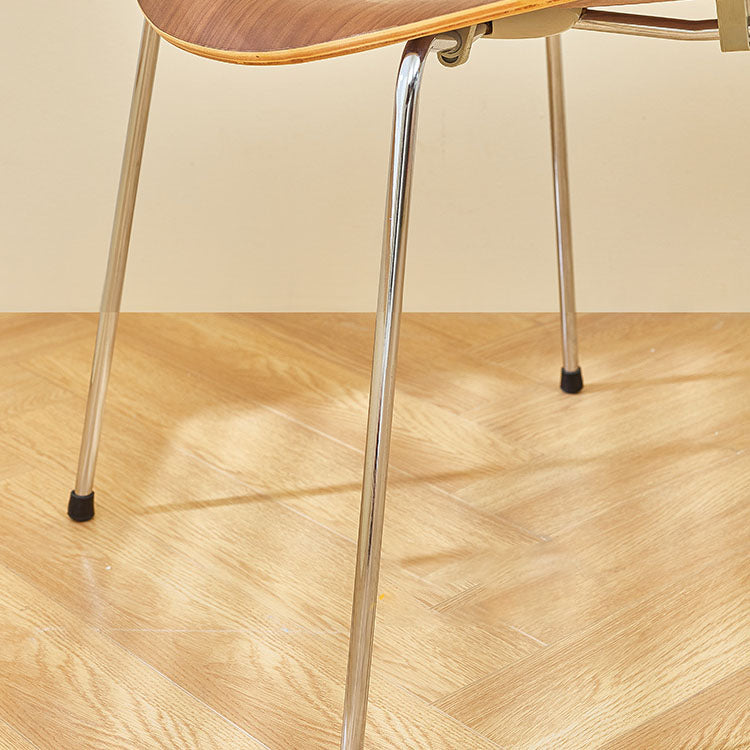 Industrial Style Metal Dining Chair Home Solid Back Armless Side Chair Clearhalo ' kitchen&dining_furn' 'Dining Chairs' 'Dining Tables & Seating' 'dining_chair' 'furn' 'furn_dining_chair' 'Furniture' 'furniture_dining_chair' 'Kitchen & Dining Furniture' 'kitchen' 4140359