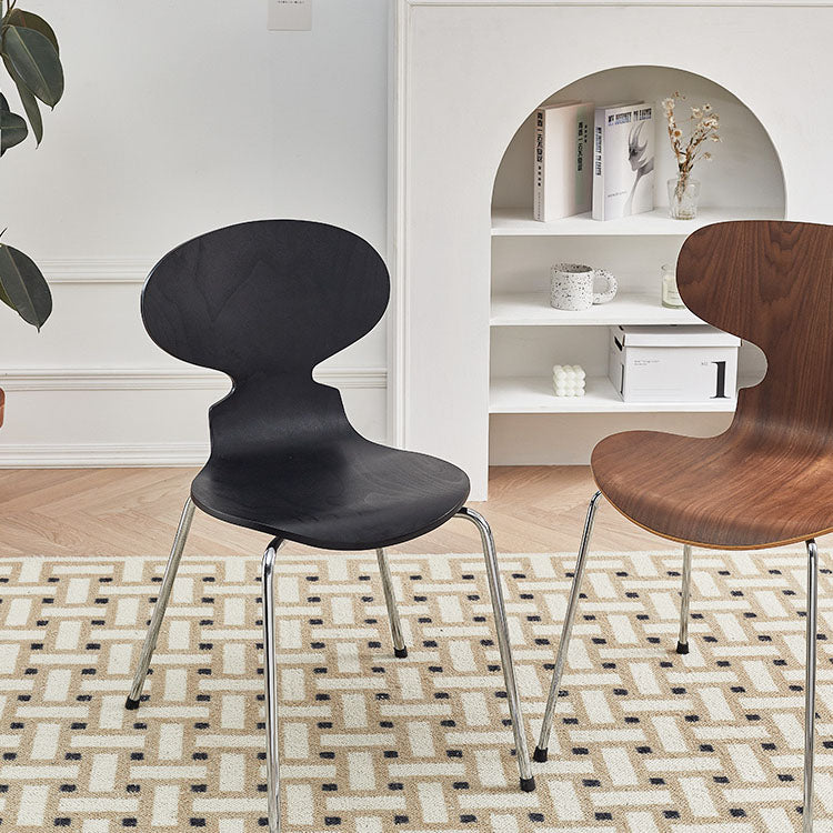 Industrial Style Metal Dining Chair Home Solid Back Armless Side Chair Clearhalo ' kitchen&dining_furn' 'Dining Chairs' 'Dining Tables & Seating' 'dining_chair' 'furn' 'furn_dining_chair' 'Furniture' 'furniture_dining_chair' 'Kitchen & Dining Furniture' 'kitchen' 4140365