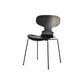 Industrial Style Metal Dining Chair Home Solid Back Armless Side Chair Black 1 Piece Clearhalo ' kitchen&dining_furn' 'Dining Chairs' 'Dining Tables & Seating' 'dining_chair' 'furn' 'furn_dining_chair' 'Furniture' 'furniture_dining_chair' 'Kitchen & Dining Furniture' 'kitchen' 4140385