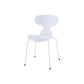 Industrial Style Metal Dining Chair Home Solid Back Armless Side Chair White 1 Piece Clearhalo ' kitchen&dining_furn' 'Dining Chairs' 'Dining Tables & Seating' 'dining_chair' 'furn' 'furn_dining_chair' 'Furniture' 'furniture_dining_chair' 'Kitchen & Dining Furniture' 'kitchen' 4140388