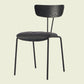 Industrial Metal Dining Side Chair Home Wishbone Armless Cushioned Side Chair Black 1 Piece Clearhalo ' kitchen&dining_furn' 'Dining Chairs' 'Dining Tables & Seating' 'dining_chair' 'Furniture' 'furniture_dining_chair' 'Kitchen & Dining Furniture' 'kitchen' 4140393