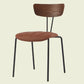 Industrial Metal Dining Side Chair Home Wishbone Armless Cushioned Side Chair Brown 1 Piece Clearhalo ' kitchen&dining_furn' 'Dining Chairs' 'Dining Tables & Seating' 'dining_chair' 'Furniture' 'furniture_dining_chair' 'Kitchen & Dining Furniture' 'kitchen' 4140398