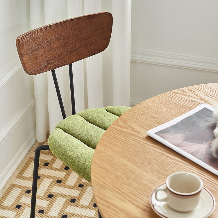 Industrial Metal Dining Side Chair Home Wishbone Armless Cushioned Side Chair Clearhalo ' kitchen&dining_furn' 'Dining Chairs' 'Dining Tables & Seating' 'dining_chair' 'Furniture' 'furniture_dining_chair' 'Kitchen & Dining Furniture' 'kitchen' 4140399