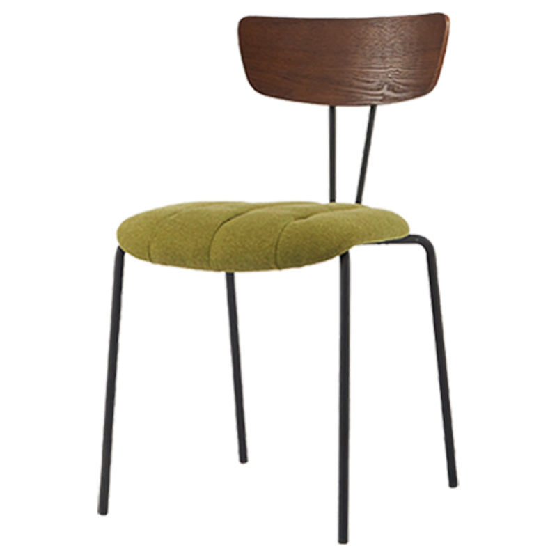 Industrial Metal Dining Side Chair Home Wishbone Armless Cushioned Side Chair Clearhalo ' kitchen&dining_furn' 'Dining Chairs' 'Dining Tables & Seating' 'dining_chair' 'Furniture' 'furniture_dining_chair' 'Kitchen & Dining Furniture' 'kitchen' 4140400