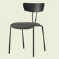 Industrial Metal Dining Side Chair Home Wishbone Armless Cushioned Side Chair Black-Gray 1 Piece Clearhalo ' kitchen&dining_furn' 'Dining Chairs' 'Dining Tables & Seating' 'dining_chair' 'Furniture' 'furniture_dining_chair' 'Kitchen & Dining Furniture' 'kitchen' 4140411