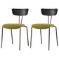 Industrial Metal Dining Side Chair Home Wishbone Armless Cushioned Side Chair Black Green Set of 2 Clearhalo ' kitchen&dining_furn' 'Dining Chairs' 'Dining Tables & Seating' 'dining_chair' 'Furniture' 'furniture_dining_chair' 'Kitchen & Dining Furniture' 'kitchen' 4140417
