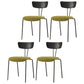 Industrial Metal Dining Side Chair Home Wishbone Armless Cushioned Side Chair Black Green Set of 4 Clearhalo ' kitchen&dining_furn' 'Dining Chairs' 'Dining Tables & Seating' 'dining_chair' 'Furniture' 'furniture_dining_chair' 'Kitchen & Dining Furniture' 'kitchen' 4140418