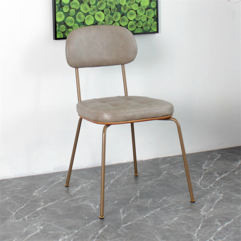 Industrial Style Upholstered Armless Dining Chairs Open Back Dining Side Chairs for Kitchen Grey 1 Piece Clearhalo ' kitchen&dining_furn' 'Dining Chairs' 'Dining Tables & Seating' 'dining_chair' 'Furniture' 'furniture_dining_chair' 'Kitchen & Dining Furniture' 'kitchen' 4140442