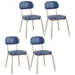 Industrial Style Upholstered Armless Dining Chairs Open Back Dining Side Chairs for Kitchen Blue Set of 4 Clearhalo ' kitchen&dining_furn' 'Dining Chairs' 'Dining Tables & Seating' 'dining_chair' 'Furniture' 'furniture_dining_chair' 'Kitchen & Dining Furniture' 'kitchen' 4140461