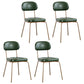 Industrial Style Upholstered Armless Dining Chairs Open Back Dining Side Chairs for Kitchen Green Set of 4 Clearhalo ' kitchen&dining_furn' 'Dining Chairs' 'Dining Tables & Seating' 'dining_chair' 'Furniture' 'furniture_dining_chair' 'Kitchen & Dining Furniture' 'kitchen' 4140464