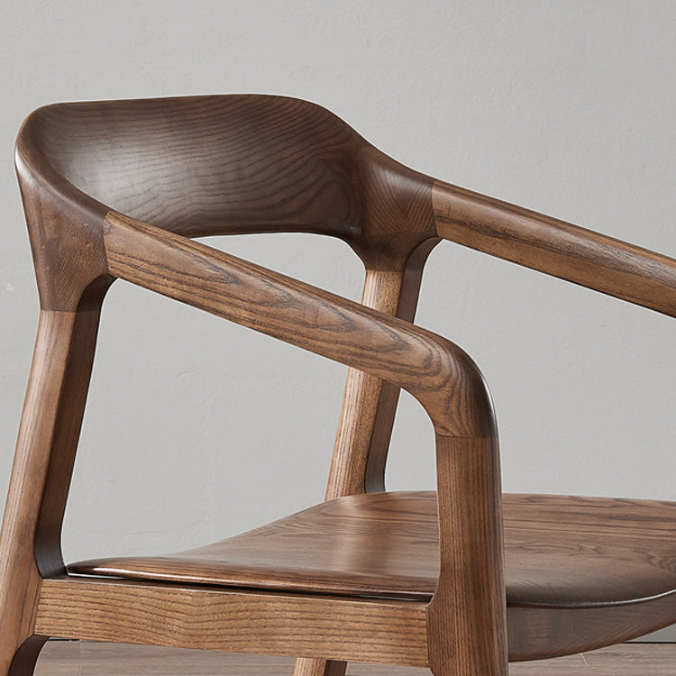 Traditional Style Ash Wood Chair Set Kitchen Open Back Dining Arm Chairs Clearhalo ' kitchen&dining_furn' 'Dining Chairs' 'Dining Tables & Seating' 'dining_chair' 'furn' 'furn_dining_chair' 'Furniture' 'furniture_dining_chair' 'Kitchen & Dining Furniture' 'kitchen' 4140478