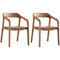Traditional Style Ash Wood Chair Set Kitchen Open Back Dining Arm Chairs Light Brown 2 Piece Set Clearhalo ' kitchen&dining_furn' 'Dining Chairs' 'Dining Tables & Seating' 'dining_chair' 'furn' 'furn_dining_chair' 'Furniture' 'furniture_dining_chair' 'Kitchen & Dining Furniture' 'kitchen' 4140480