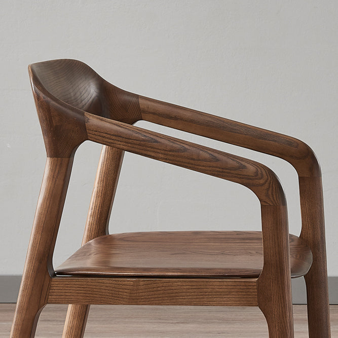 Traditional Style Ash Wood Chair Set Kitchen Open Back Dining Arm Chairs Clearhalo ' kitchen&dining_furn' 'Dining Chairs' 'Dining Tables & Seating' 'dining_chair' 'furn' 'furn_dining_chair' 'Furniture' 'furniture_dining_chair' 'Kitchen & Dining Furniture' 'kitchen' 4140481