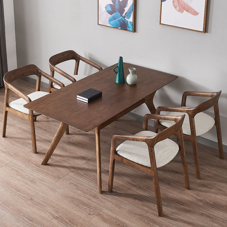 Traditional Style Ash Wood Chair Set Kitchen Open Back Dining Arm Chairs Clearhalo ' kitchen&dining_furn' 'Dining Chairs' 'Dining Tables & Seating' 'dining_chair' 'furn' 'furn_dining_chair' 'Furniture' 'furniture_dining_chair' 'Kitchen & Dining Furniture' 'kitchen' 4140482