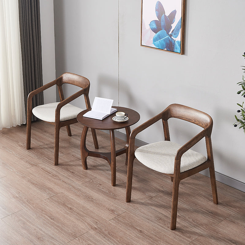 Traditional Style Ash Wood Chair Set Kitchen Open Back Dining Arm Chairs Clearhalo ' kitchen&dining_furn' 'Dining Chairs' 'Dining Tables & Seating' 'dining_chair' 'furn' 'furn_dining_chair' 'Furniture' 'furniture_dining_chair' 'Kitchen & Dining Furniture' 'kitchen' 4140486