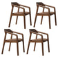 Traditional Style Ash Wood Chair Set Kitchen Open Back Dining Arm Chairs Coffee 4 Piece Set Clearhalo ' kitchen&dining_furn' 'Dining Chairs' 'Dining Tables & Seating' 'dining_chair' 'furn' 'furn_dining_chair' 'Furniture' 'furniture_dining_chair' 'Kitchen & Dining Furniture' 'kitchen' 4140488