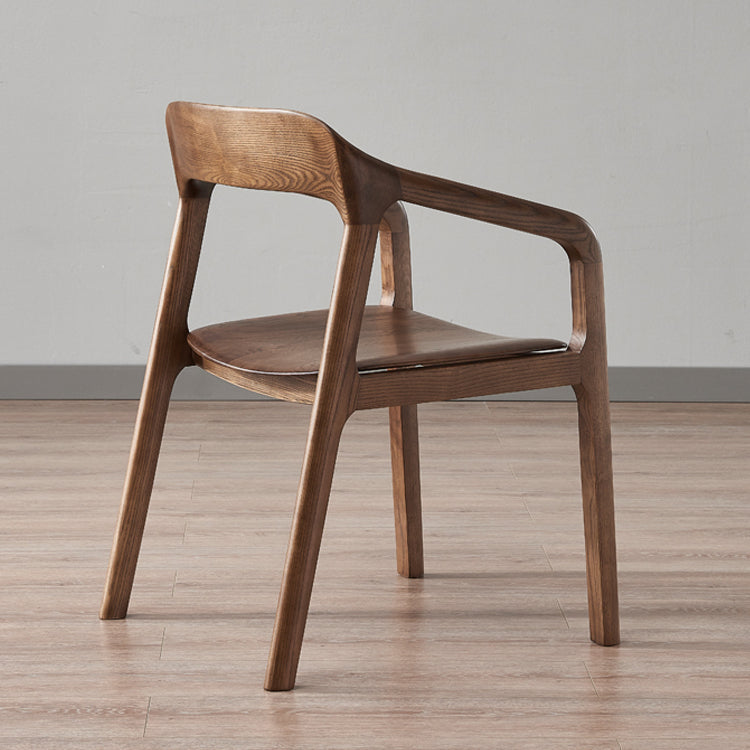 Traditional Style Ash Wood Chair Set Kitchen Open Back Dining Arm Chairs Clearhalo ' kitchen&dining_furn' 'Dining Chairs' 'Dining Tables & Seating' 'dining_chair' 'furn' 'furn_dining_chair' 'Furniture' 'furniture_dining_chair' 'Kitchen & Dining Furniture' 'kitchen' 4140490