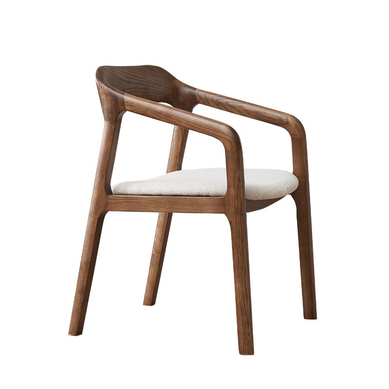 Traditional Style Ash Wood Chair Set Kitchen Open Back Dining Arm Chairs Beige 1 Piece Clearhalo ' kitchen&dining_furn' 'Dining Chairs' 'Dining Tables & Seating' 'dining_chair' 'furn' 'furn_dining_chair' 'Furniture' 'furniture_dining_chair' 'Kitchen & Dining Furniture' 'kitchen' 4140491