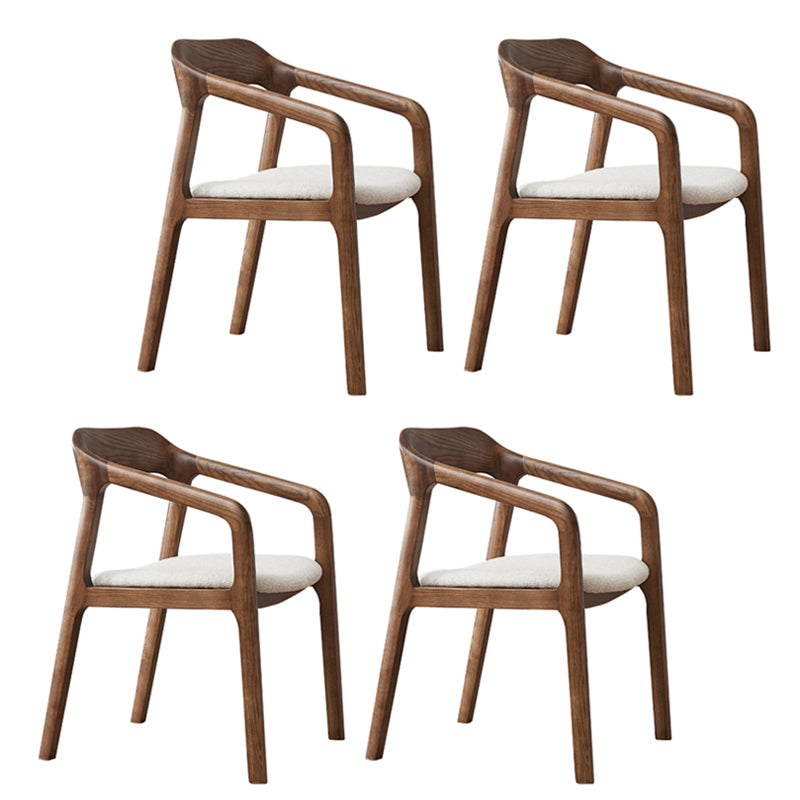 Traditional Style Ash Wood Chair Set Kitchen Open Back Dining Arm Chairs Beige 4 Piece Set Clearhalo ' kitchen&dining_furn' 'Dining Chairs' 'Dining Tables & Seating' 'dining_chair' 'furn' 'furn_dining_chair' 'Furniture' 'furniture_dining_chair' 'Kitchen & Dining Furniture' 'kitchen' 4140494