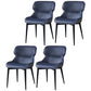Modern Design Wingback Dining Arm Chairs Leather Dining Chairs (Set of 4) Dark Blue Clearhalo ' kitchen&dining_furn' 'Dining Chairs' 'Dining Tables & Seating' 'dining_chair' 'furn' 'furn_dining_chair' 'Furniture' 'furniture_dining_chair' 'Kitchen & Dining Furniture' 'kitchen' 4140509