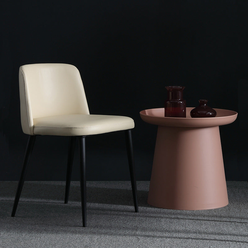 Industrial Style Upholstered Armless Dining Chairs Solid Back Dining Chairs (Set of 2) Clearhalo ' kitchen&dining_furn' 'Dining Chairs' 'Dining Tables & Seating' 'dining_chair' 'furn' 'furn_dining_chair' 'Furniture' 'furniture_dining_chair' 'Kitchen & Dining Furniture' 'kitchen' 4140521