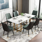Scandinavian Style Leather Dining Armless Chairs Parsons Upholstered Chair (Set of 4) Clearhalo ' kitchen&dining_furn' 'Dining Chairs' 'Dining Tables & Seating' 'dining_chair' 'furn' 'furn_dining_chair' 'Furniture' 'furniture_dining_chair' 'Kitchen & Dining Furniture' 'kitchen' 4140570