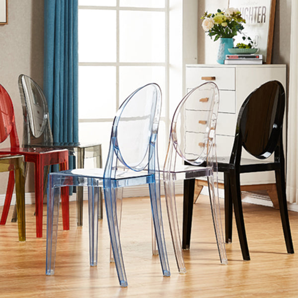 Scandinavian Style Dining Side Chair Open Back Plastic Dining Armless Chairs (Set of 4) Clearhalo ' kitchen&dining_furn' 'Dining Chairs' 'Dining Tables & Seating' 'dining_chair' 'furn' 'furn_dining_chair' 'Furniture' 'furniture_dining_chair' 'Kitchen & Dining Furniture' 'kitchen' 4140599