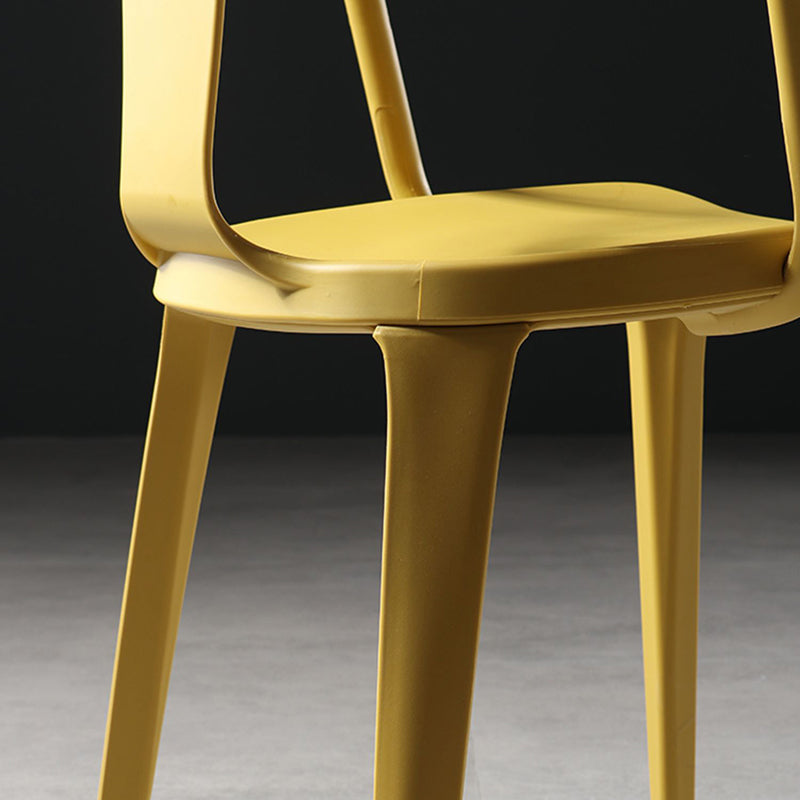 Contemporary Style Plastic Chair Kitchen Slat Back Arm Chairs (Set of 2) Clearhalo ' kitchen&dining_furn' 'Dining Chairs' 'Dining Tables & Seating' 'dining_chair' 'furn' 'furn_dining_chair' 'Furniture' 'furniture_dining_chair' 'Kitchen & Dining Furniture' 'kitchen' 4140617