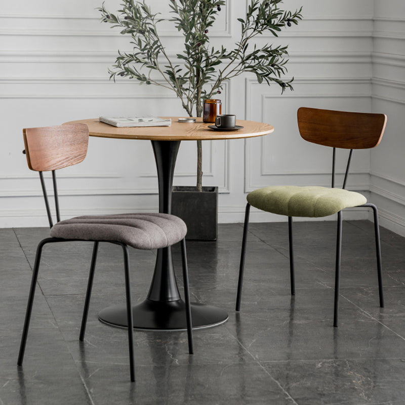 Industrial Style Dining Chairs Kitchen Armless Side Chairs with Metal Legs Clearhalo ' kitchen&dining_furn' 'Dining Chairs' 'Dining Tables & Seating' 'dining_chair' 'furn' 'furn_dining_chair' 'Furniture' 'furniture_dining_chair' 'Kitchen & Dining Furniture' 'kitchen' 4140623