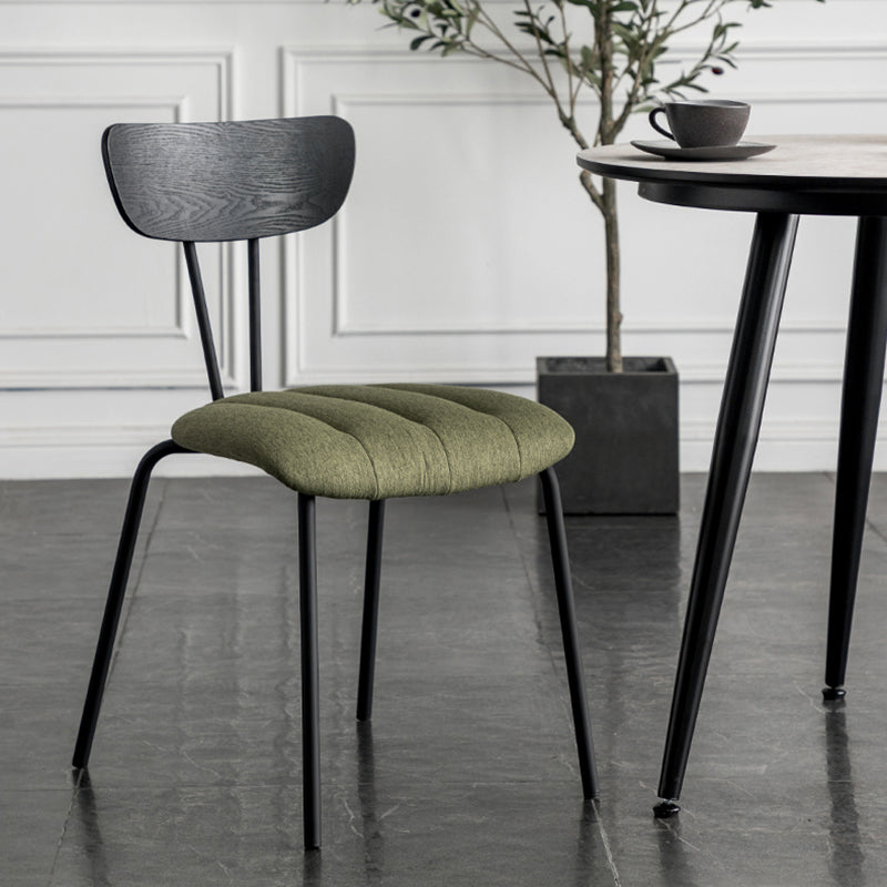 Industrial Style Dining Chairs Kitchen Armless Side Chairs with Metal Legs Clearhalo ' kitchen&dining_furn' 'Dining Chairs' 'Dining Tables & Seating' 'dining_chair' 'furn' 'furn_dining_chair' 'Furniture' 'furniture_dining_chair' 'Kitchen & Dining Furniture' 'kitchen' 4140638