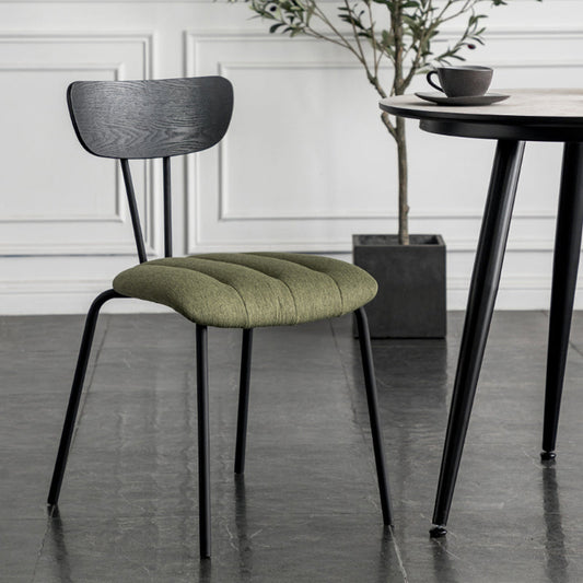 Industrial Style Dining Chairs Kitchen Armless Side Chairs with Metal Legs Clearhalo ' kitchen&dining_furn' 'Dining Chairs' 'Dining Tables & Seating' 'dining_chair' 'furn' 'furn_dining_chair' 'Furniture' 'furniture_dining_chair' 'Kitchen & Dining Furniture' 'kitchen' 4140638