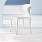 Scandinavian Style Plastic Dining Armless Chairs Wingback Chairs (Set of 4) White 1 Piece Clearhalo ' kitchen&dining_furn' 'Dining Chairs' 'Dining Tables & Seating' 'dining_chair' 'furn' 'furn_dining_chair' 'Furniture' 'furniture_dining_chair' 'Kitchen & Dining Furniture' 'kitchen' 4140668